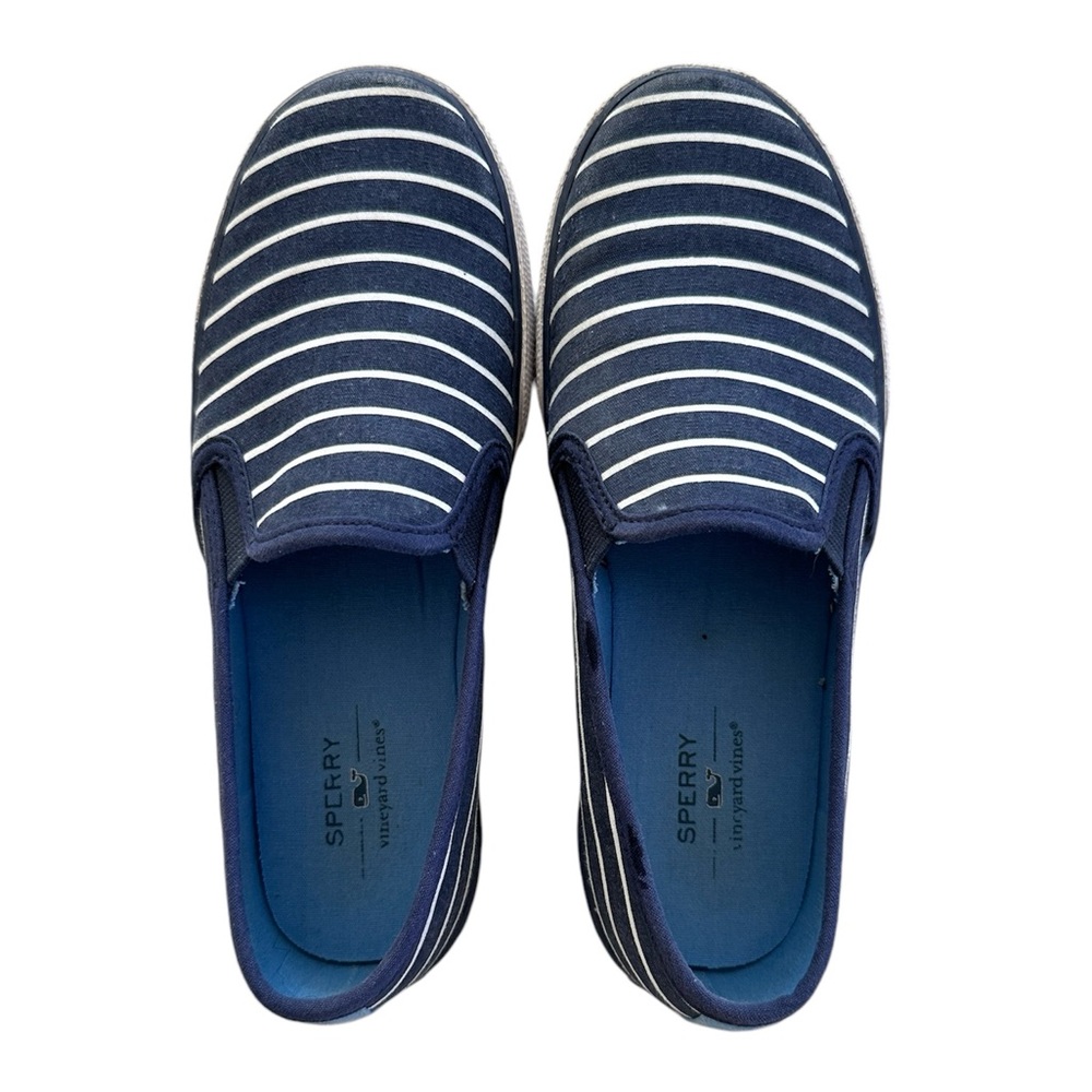 Vineyard Vines/Sperry | Seaside Navy Stripe Slide